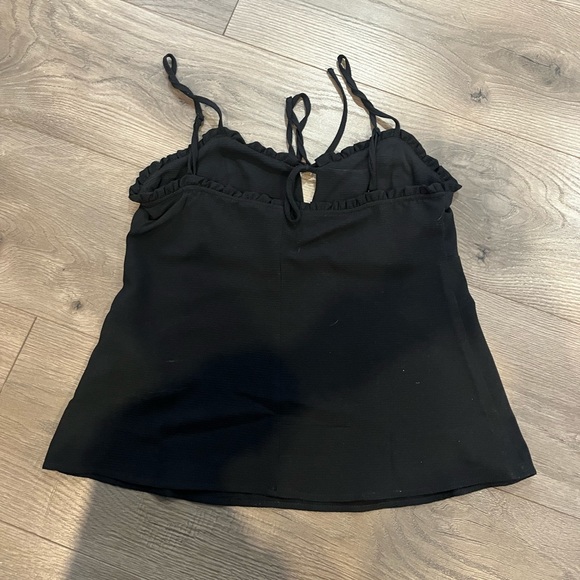 Black Dressy Tank Top Adjustable Straps - Picture 2 of 3